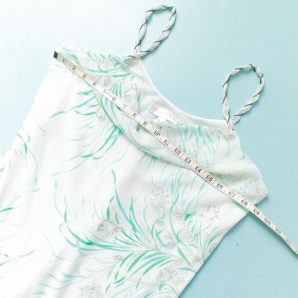 Oscar de la Renta Pink Label Floral Print Slip Dress Night Gown Size Medium - Picture 4 of 6